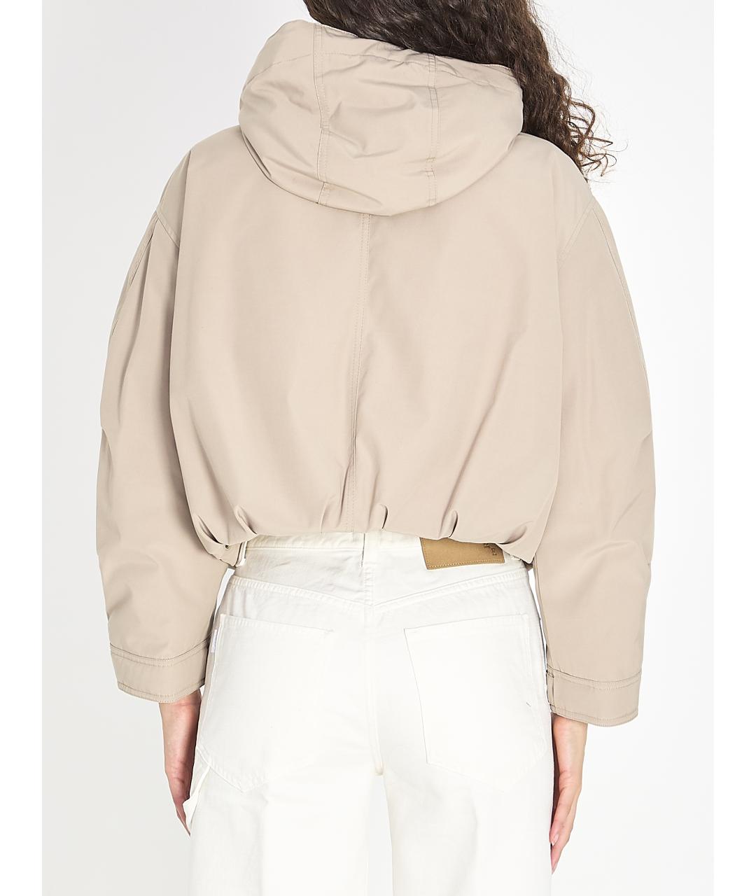 MONCLER Серая полиэстеровая куртка, фото 5