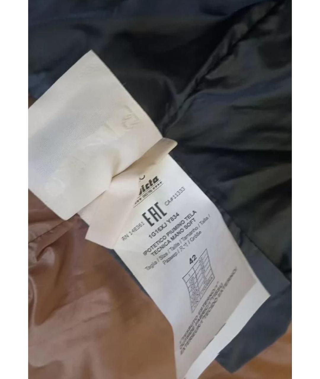 PINKO Коричневая полиэстеровая куртка, фото 4