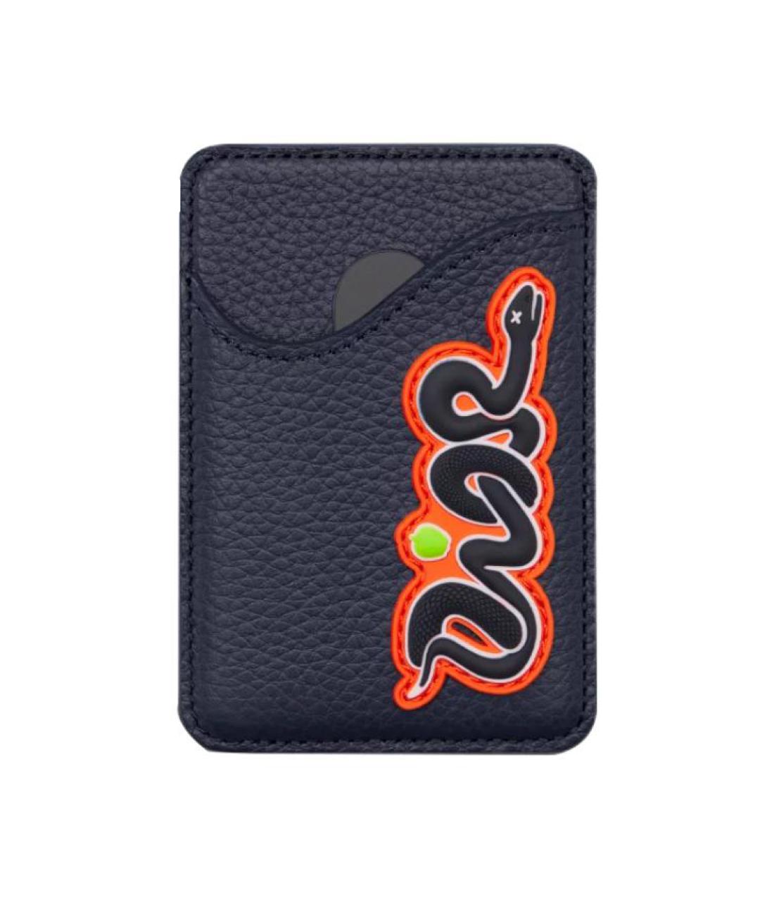 CHRISTIAN DIOR Синий кожаный кардхолдер, фото 1