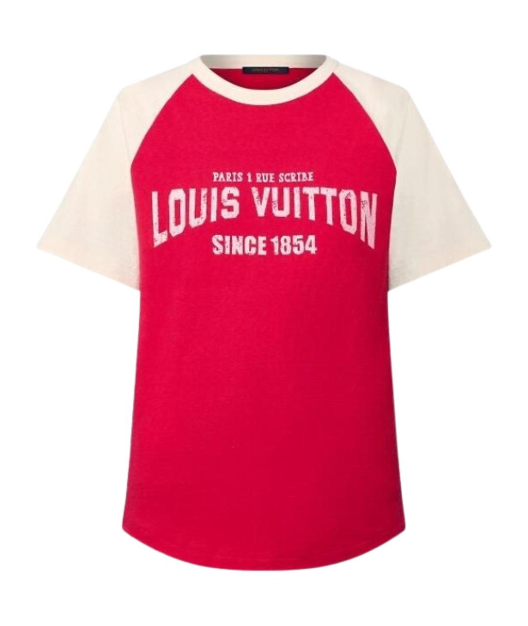 LOUIS VUITTON Красная футболка, фото 1