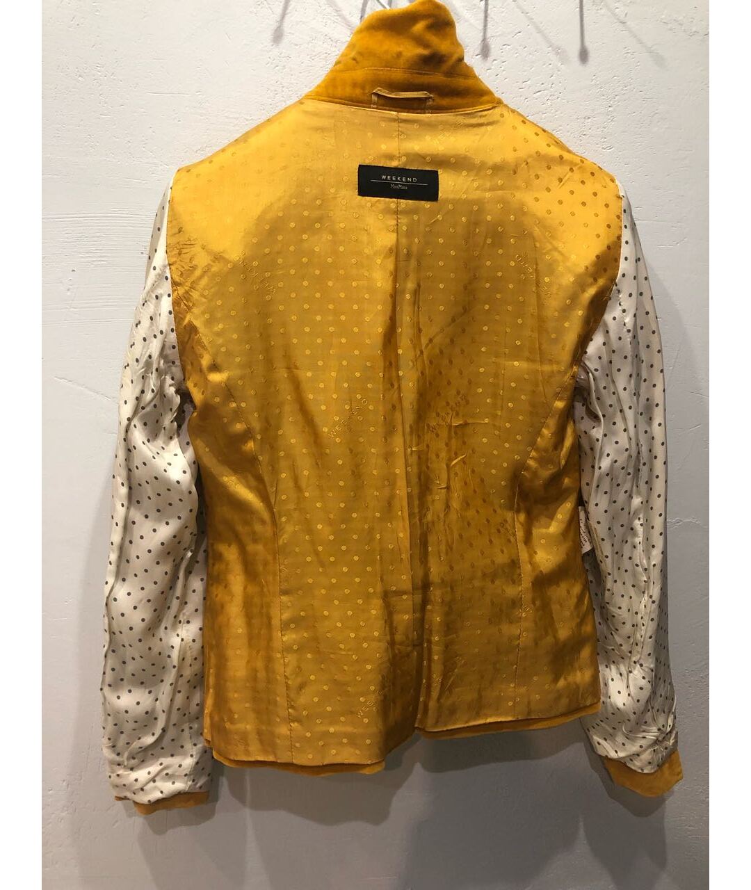 WEEKEND MAX MARA Желтый велюровый жакет/пиджак, фото 3
