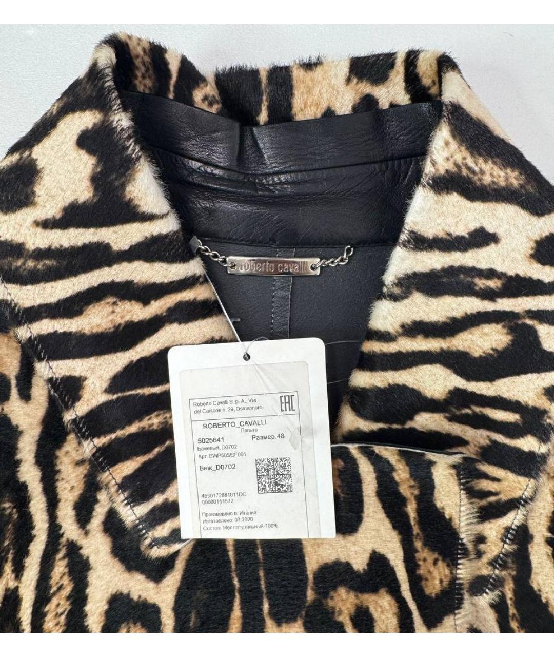 ROBERTO CAVALLI Коричневое пальто, фото 3