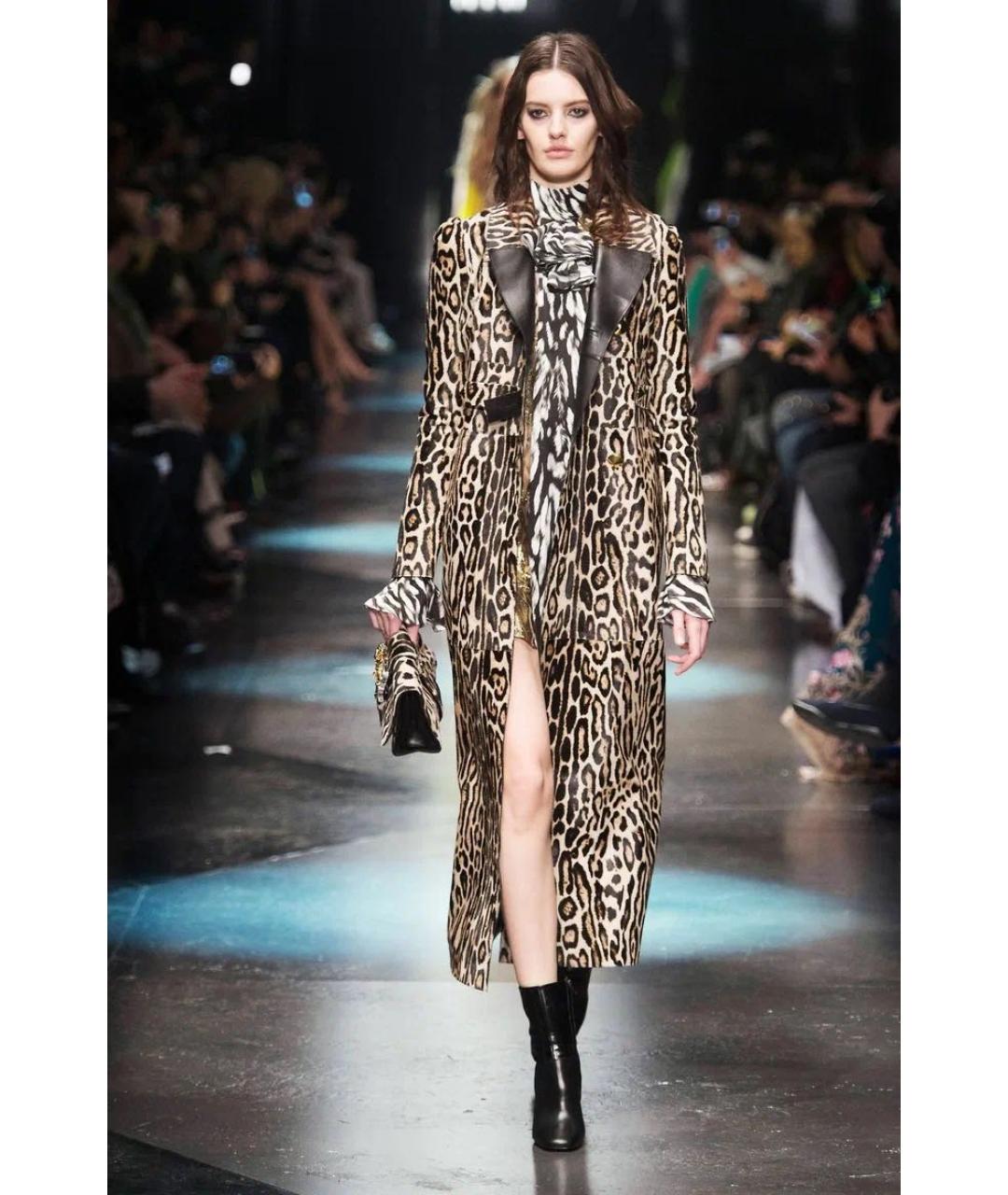 ROBERTO CAVALLI Коричневое пальто, фото 8