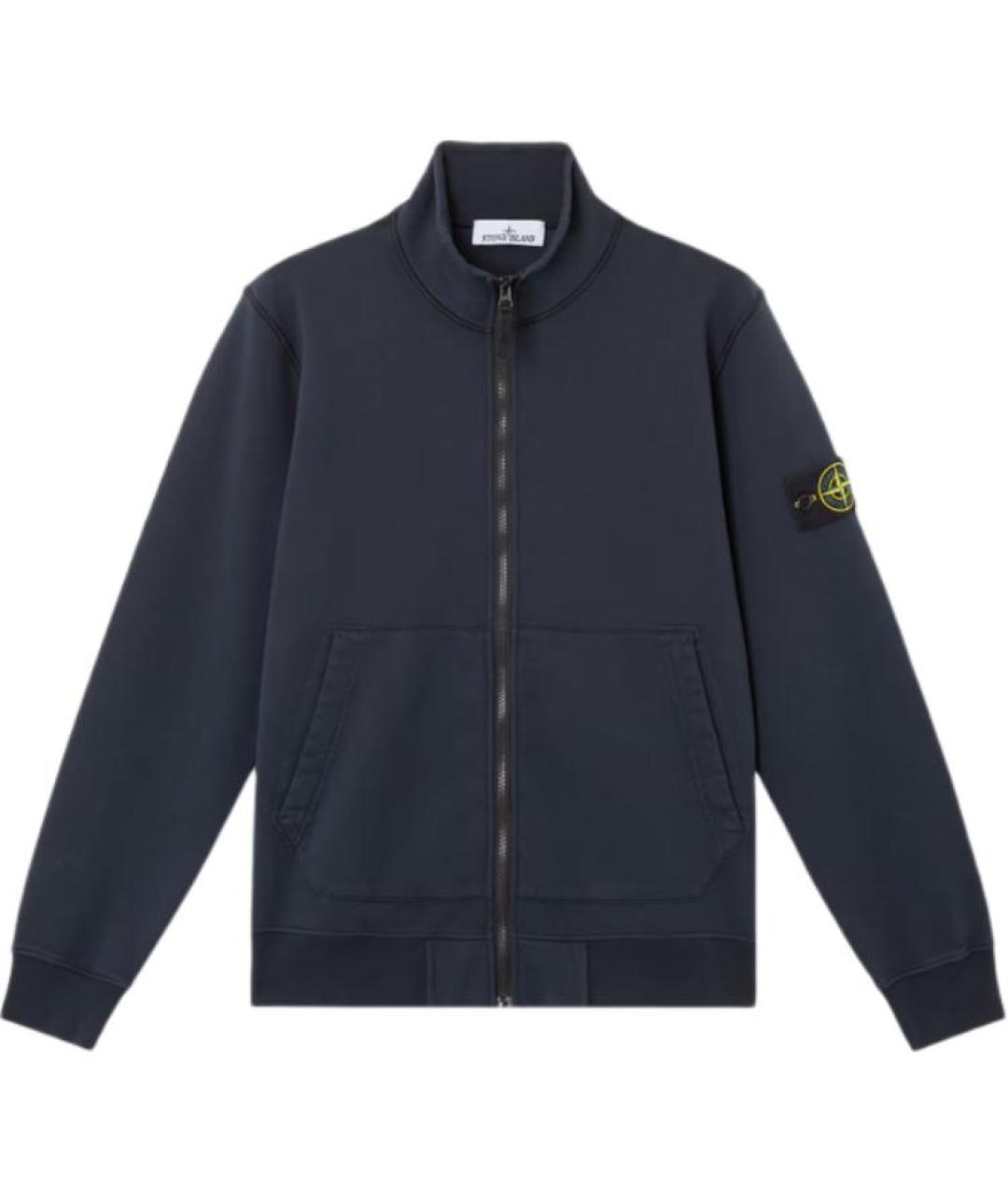 STONE ISLAND Темно-синяя куртка, фото 1