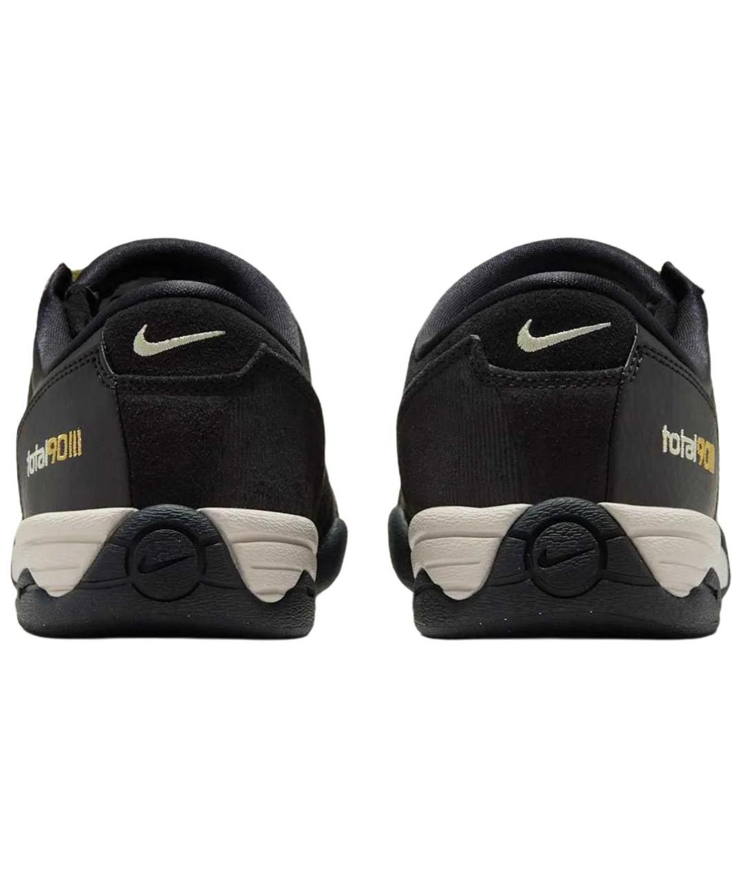 NIKE Черные кожаные низкие кроссовки / кеды, фото 5