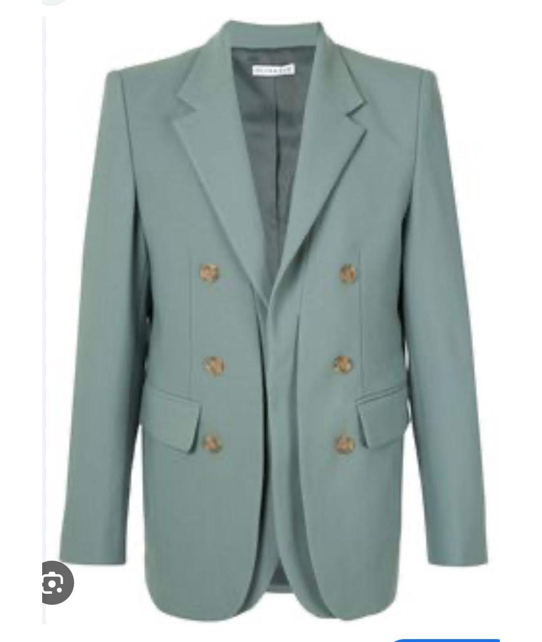 REJINA PYO Зеленый полиэстеровый жакет/пиджак, фото 7