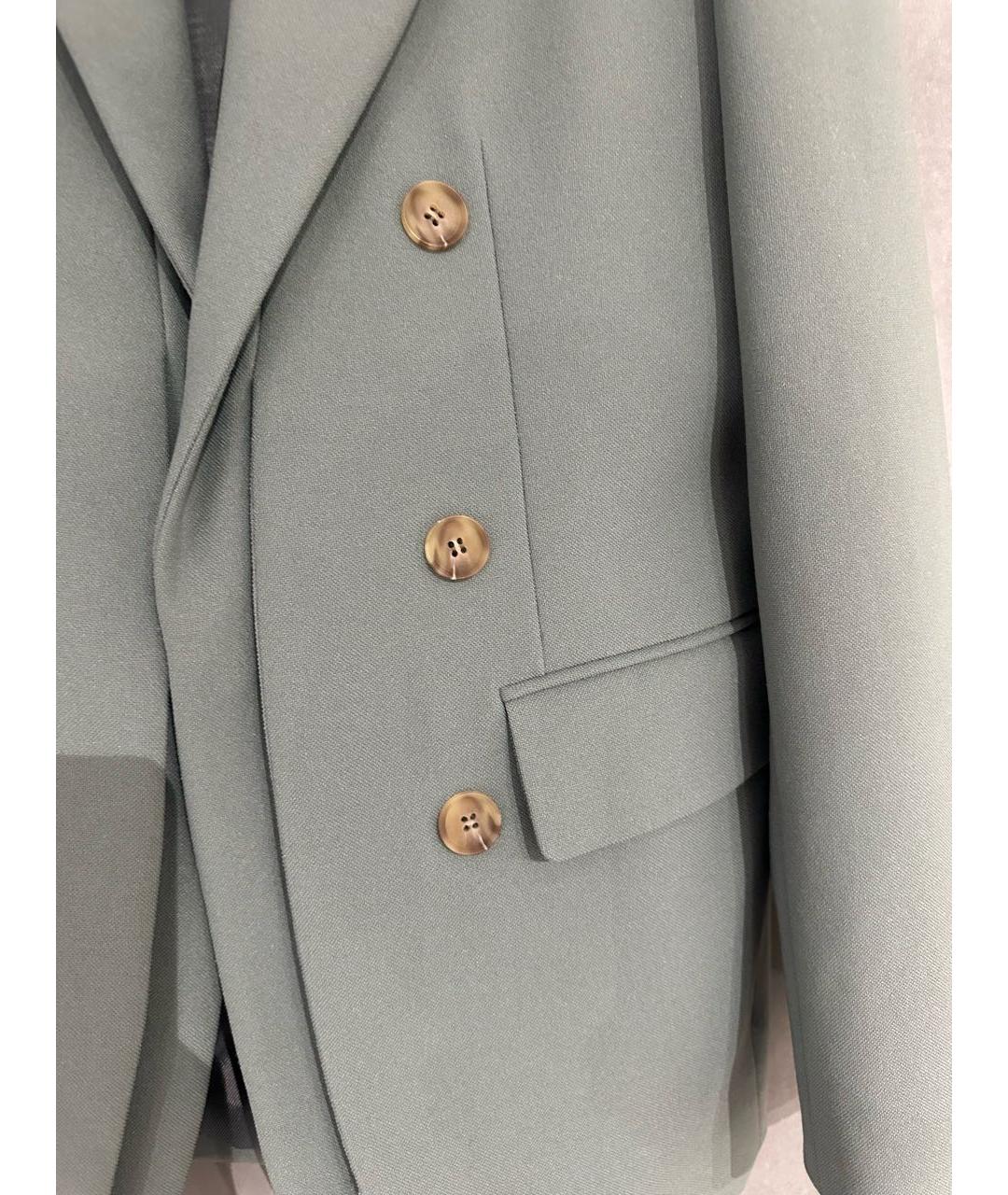 REJINA PYO Зеленый полиэстеровый жакет/пиджак, фото 4