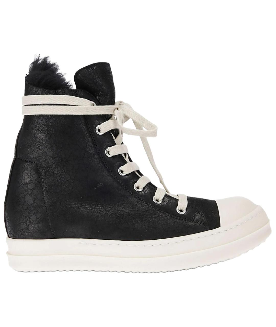 RICK OWENS Черные кеды, фото 1