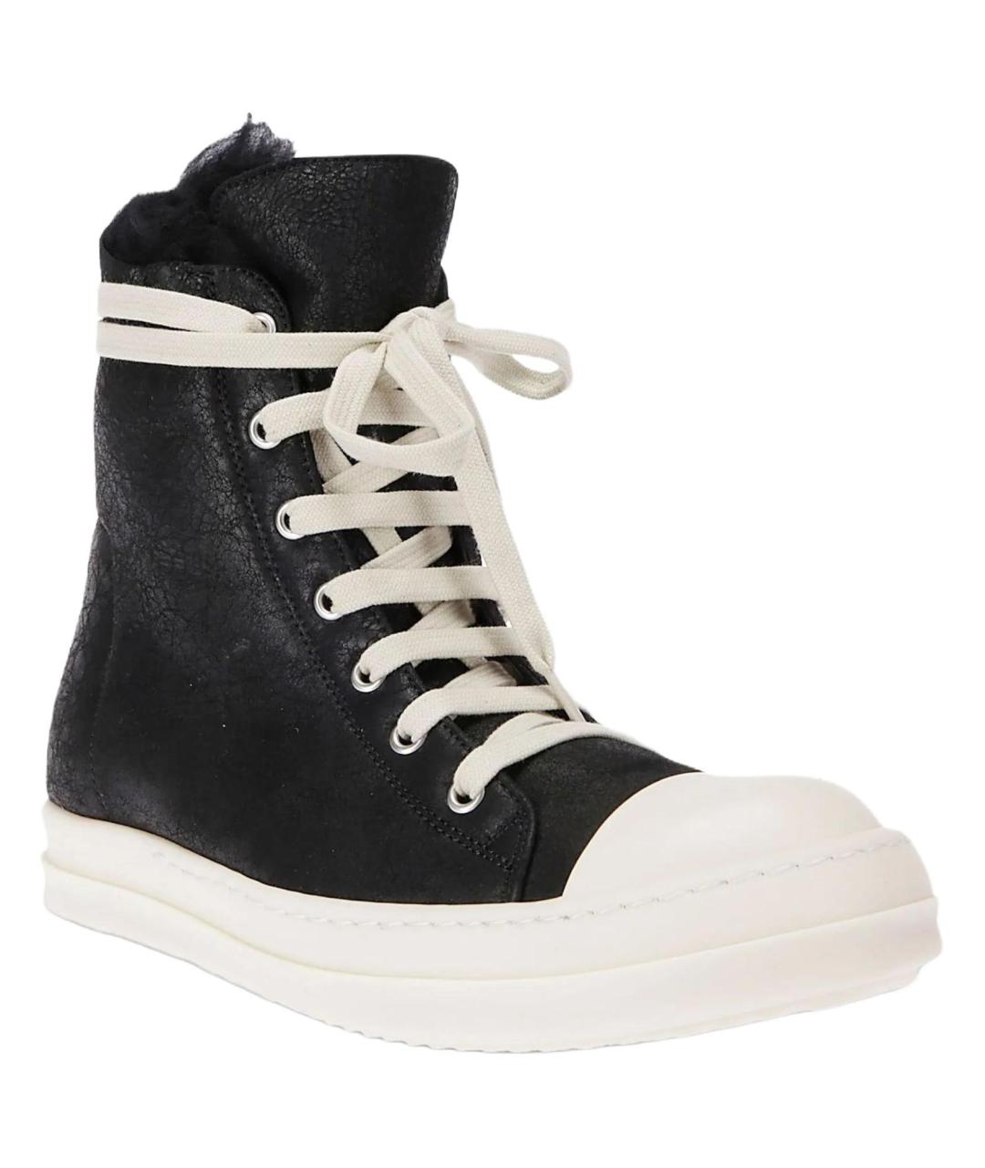 RICK OWENS Черные кеды, фото 3