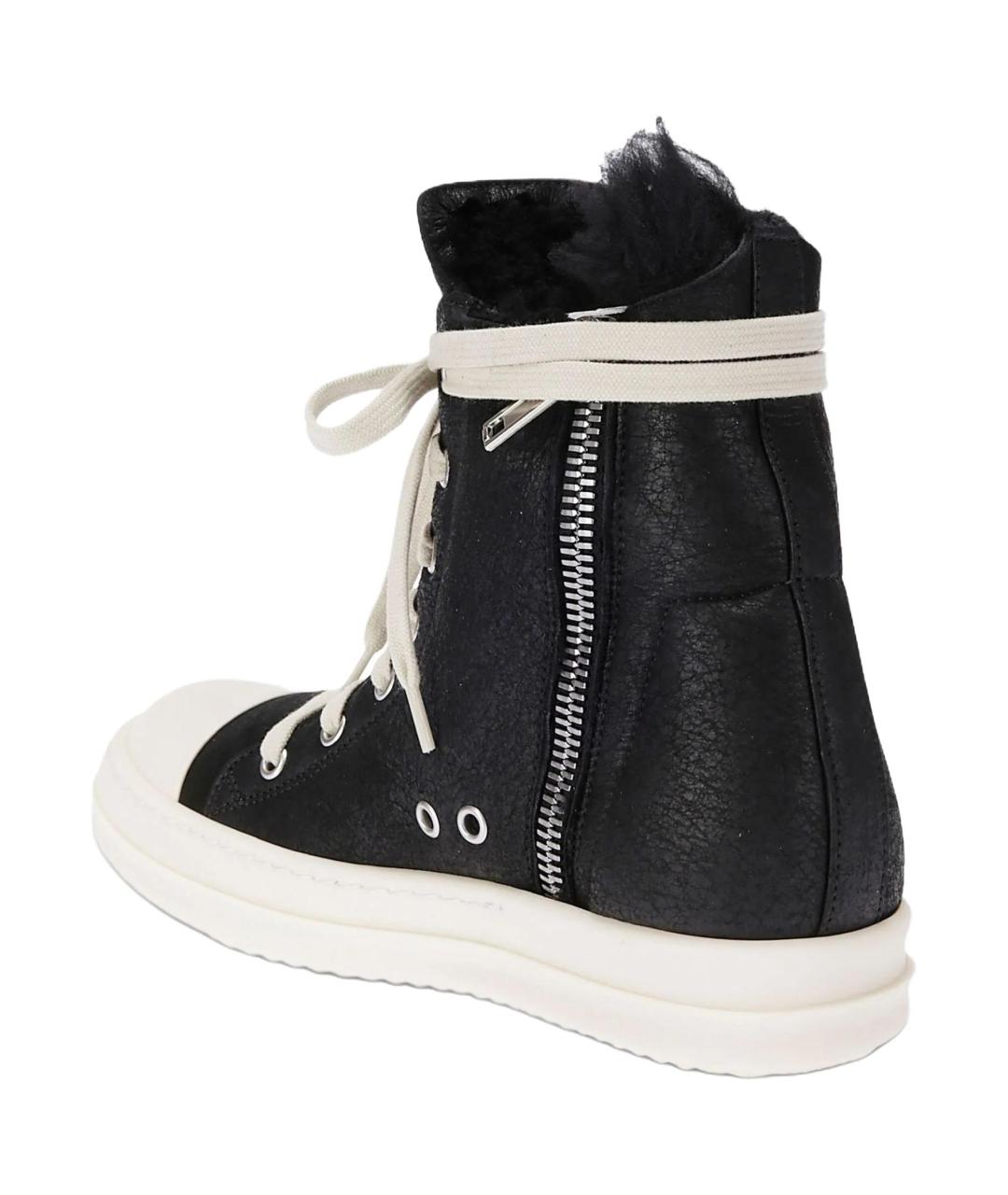 RICK OWENS Черные кеды, фото 5