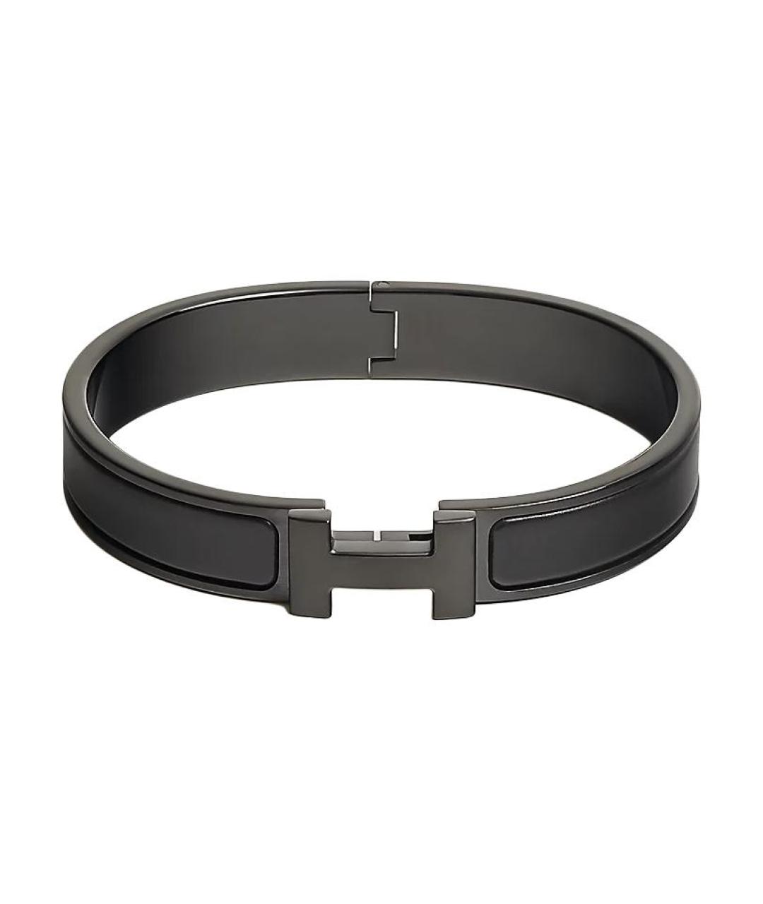 HERMES Черный керамический браслет, фото 1