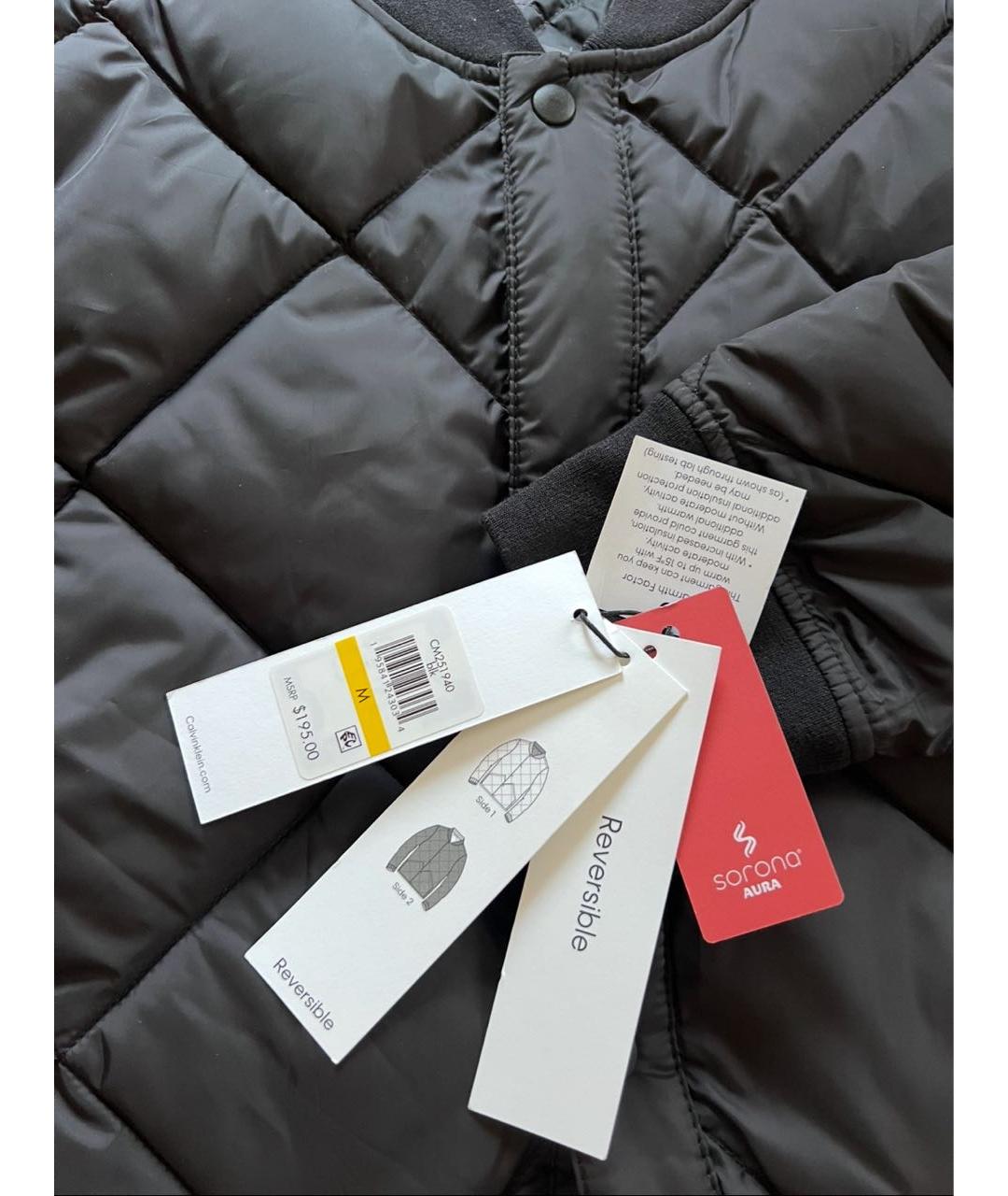 CALVIN KLEIN Черная куртка, фото 4