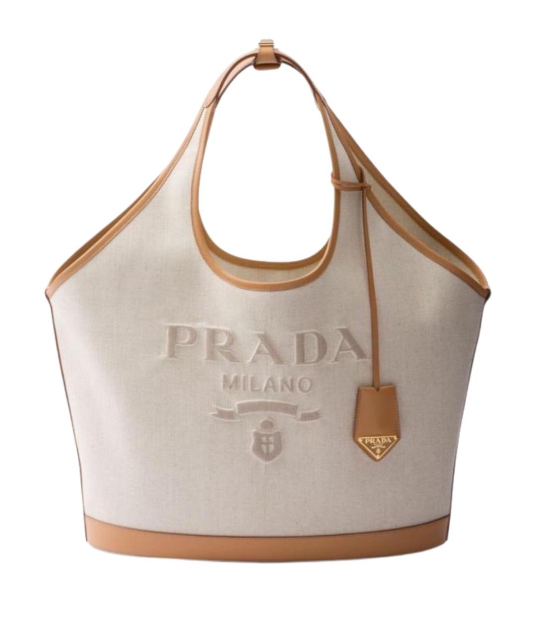 PRADA Бежевая сумка тоут, фото 1