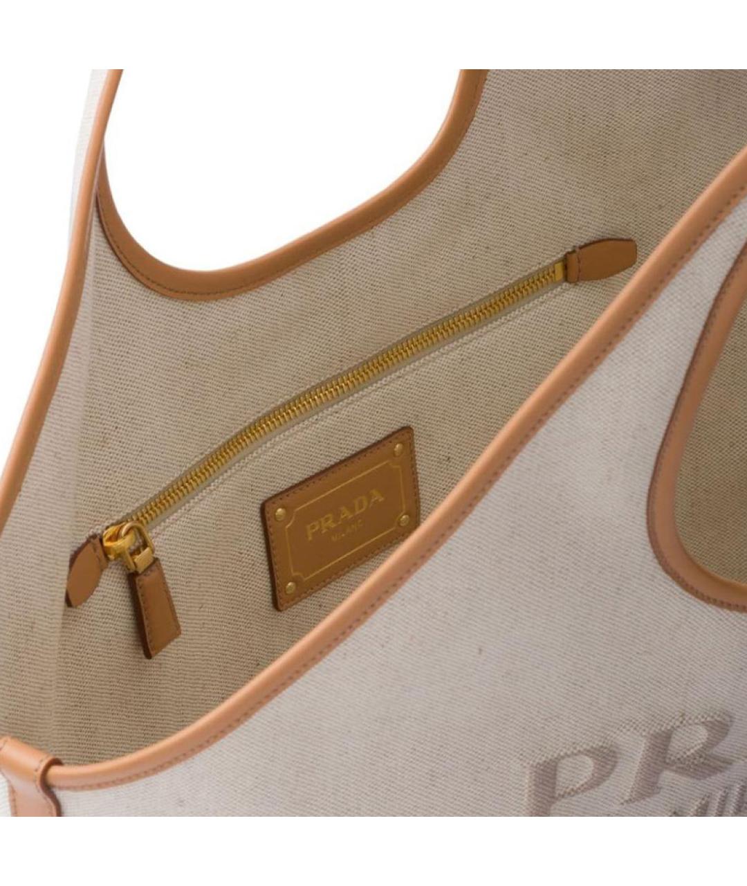 PRADA Бежевая сумка тоут, фото 5