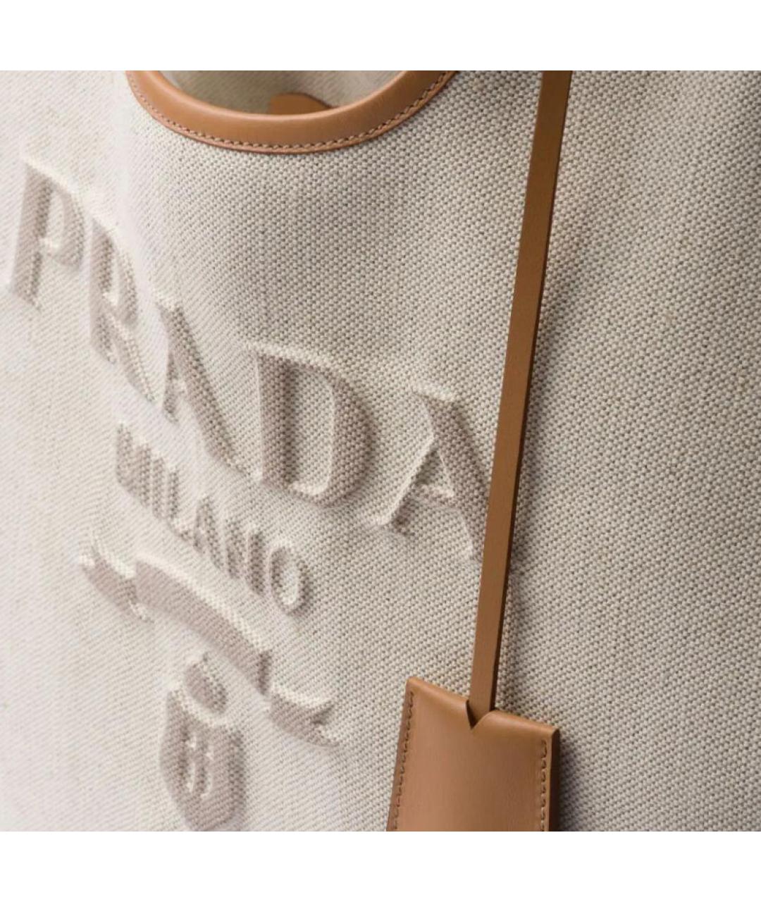 PRADA Бежевая сумка тоут, фото 4