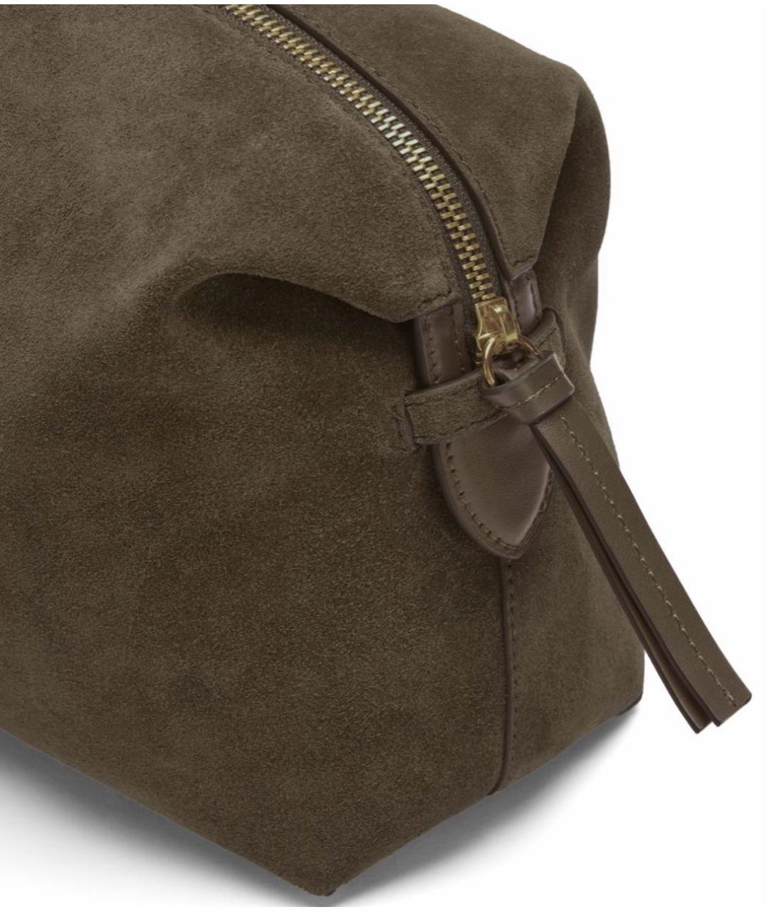 DEMELLIER Хаки замшевая сумка тоут, фото 3