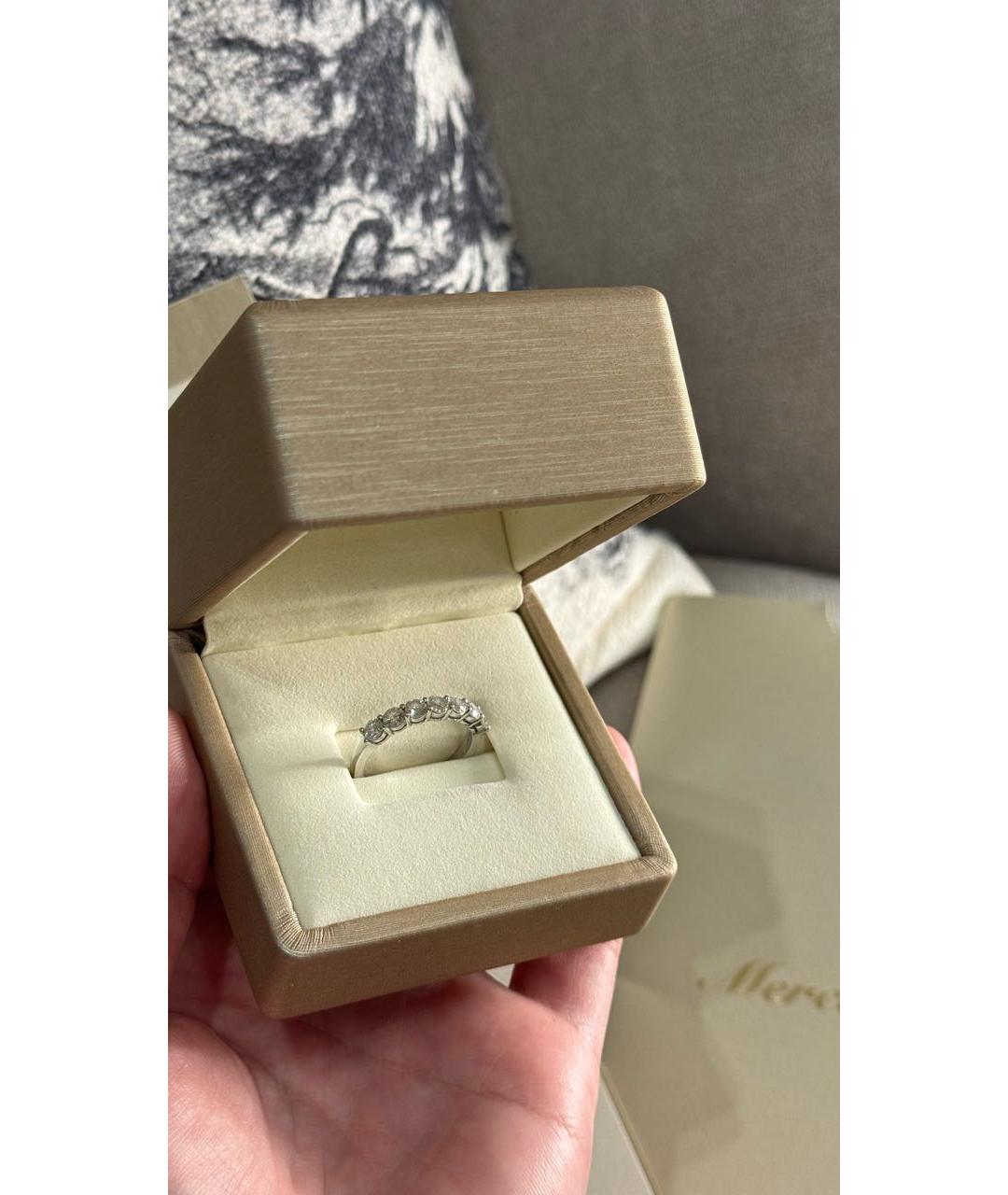 MERCURY Серебряное кольцо из белого золота, фото 3