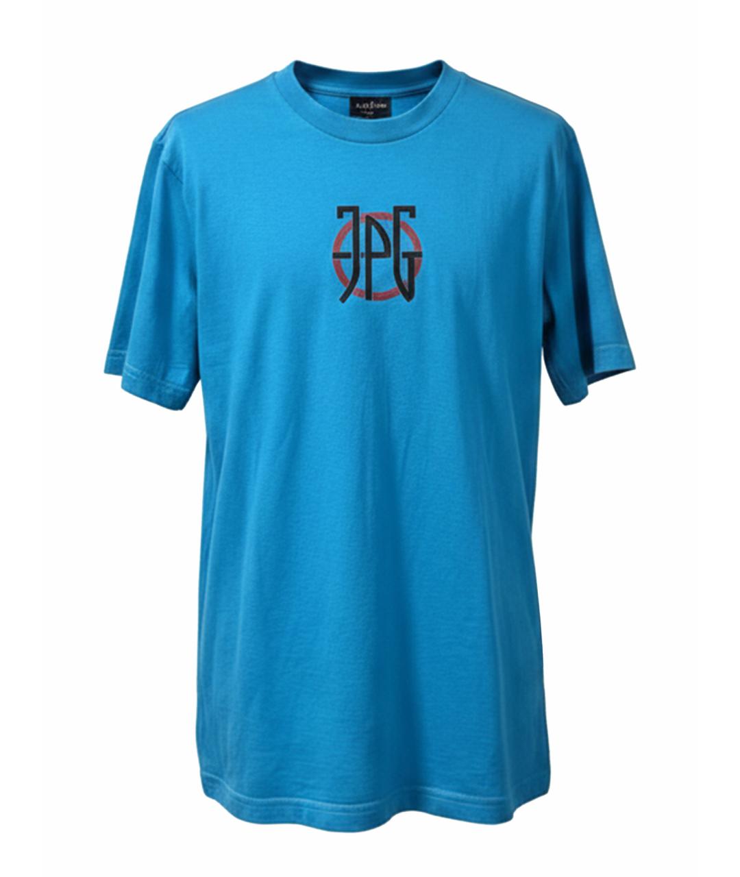 JEAN PAUL GAULTIER Бирюзовая хлопковая футболка, фото 1