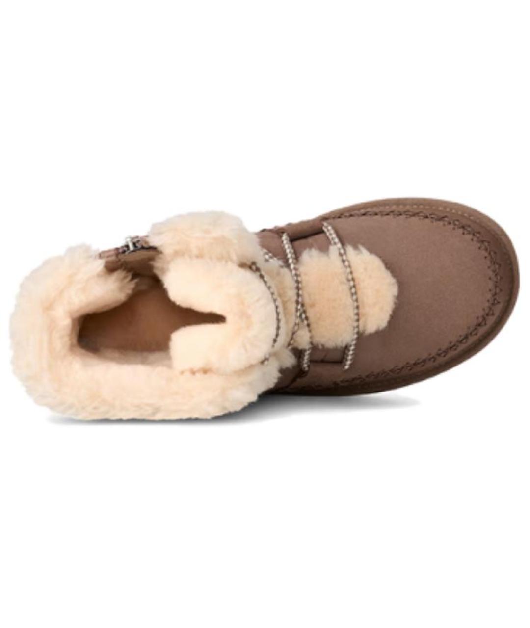 UGG AUSTRALIA Коричневые нубуковые ботинки, фото 5