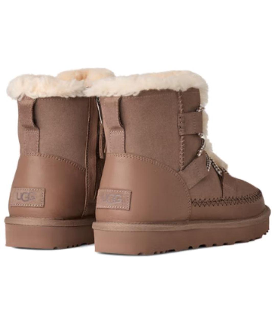 UGG AUSTRALIA Коричневые нубуковые ботинки, фото 6