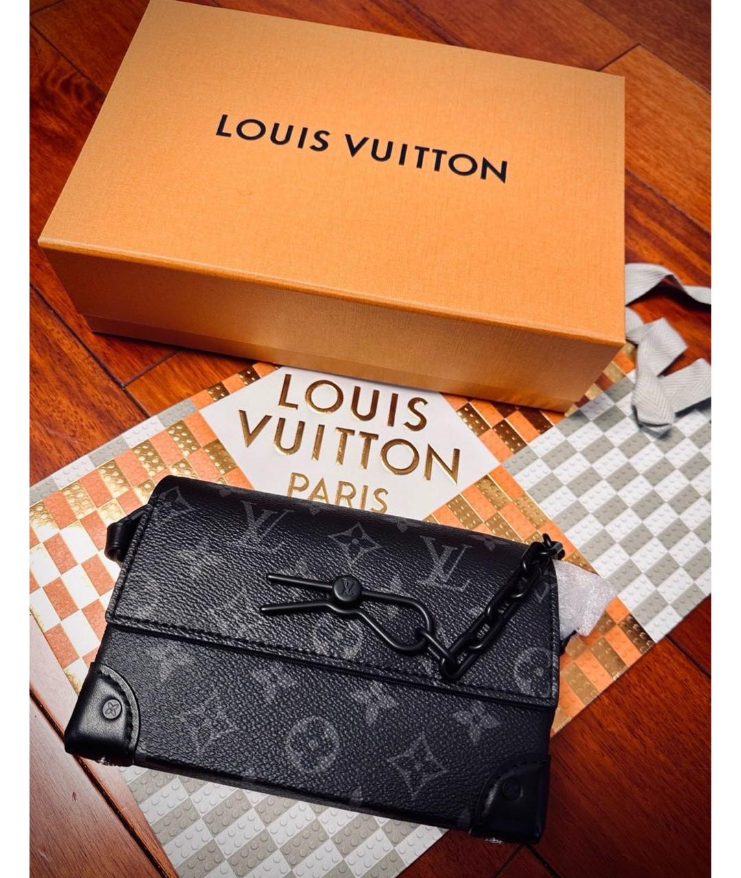 LOUIS VUITTON Антрацитовая сумка на плечо, фото 5