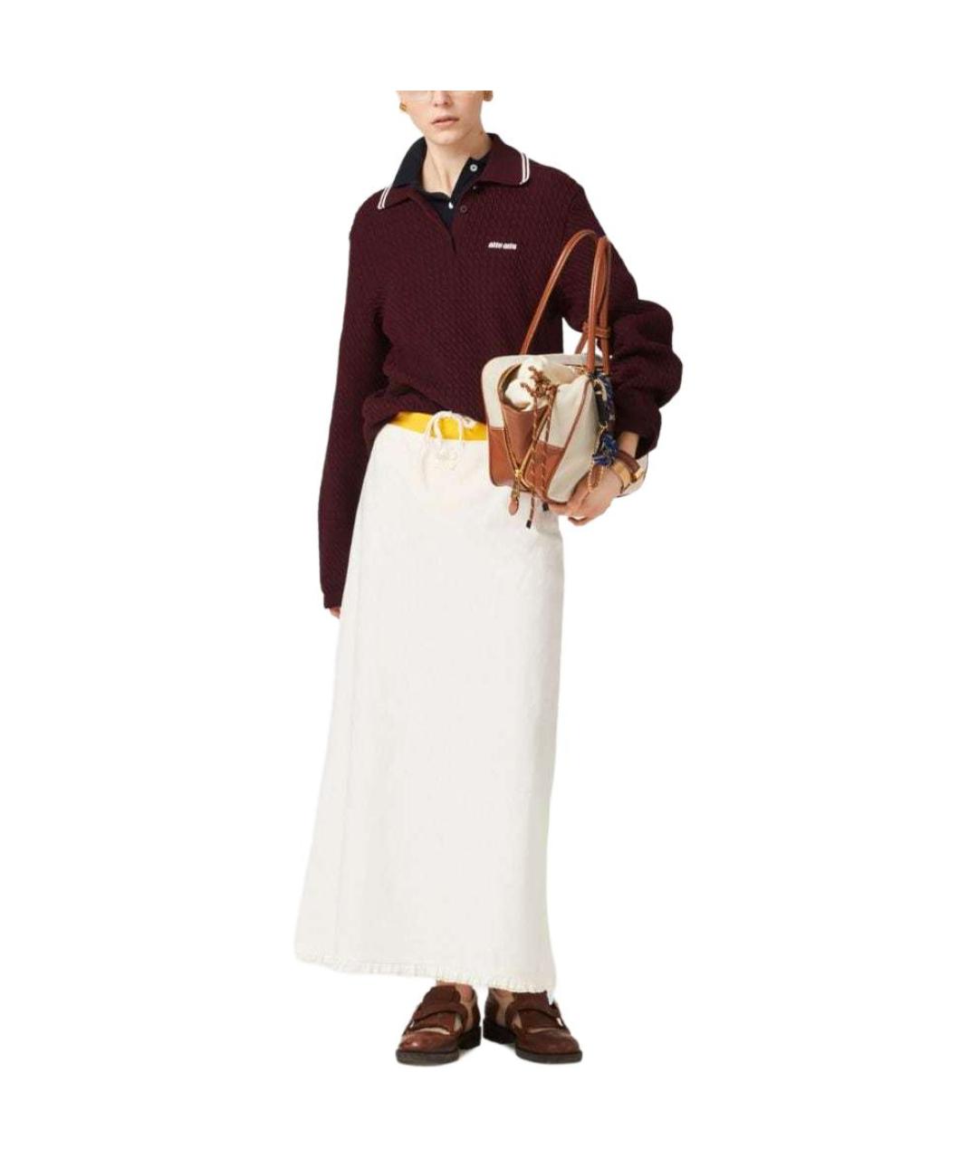 MIU MIU Бордовая рубашка, фото 3