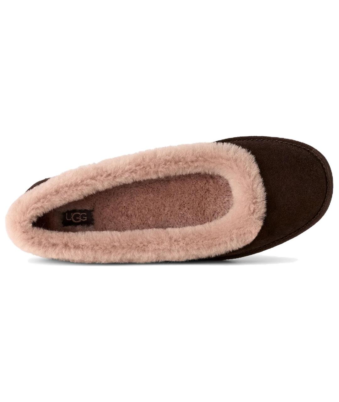 UGG AUSTRALIA Коричневые замшевые балетки, фото 3