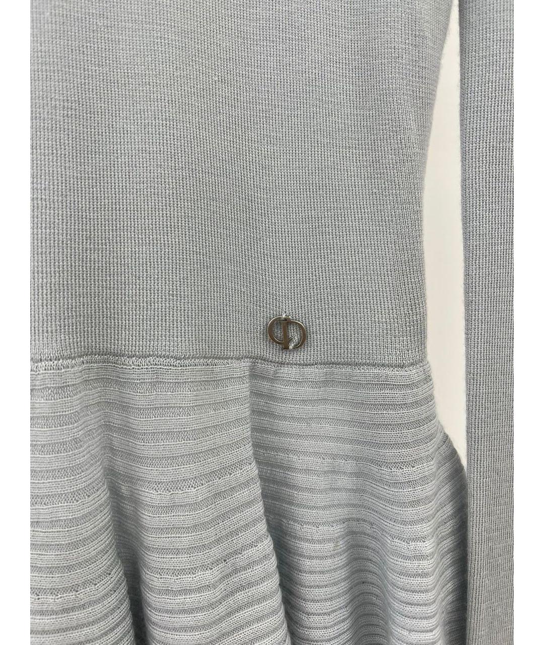 CHRISTIAN DIOR Голубой джемпер / свитер, фото 3