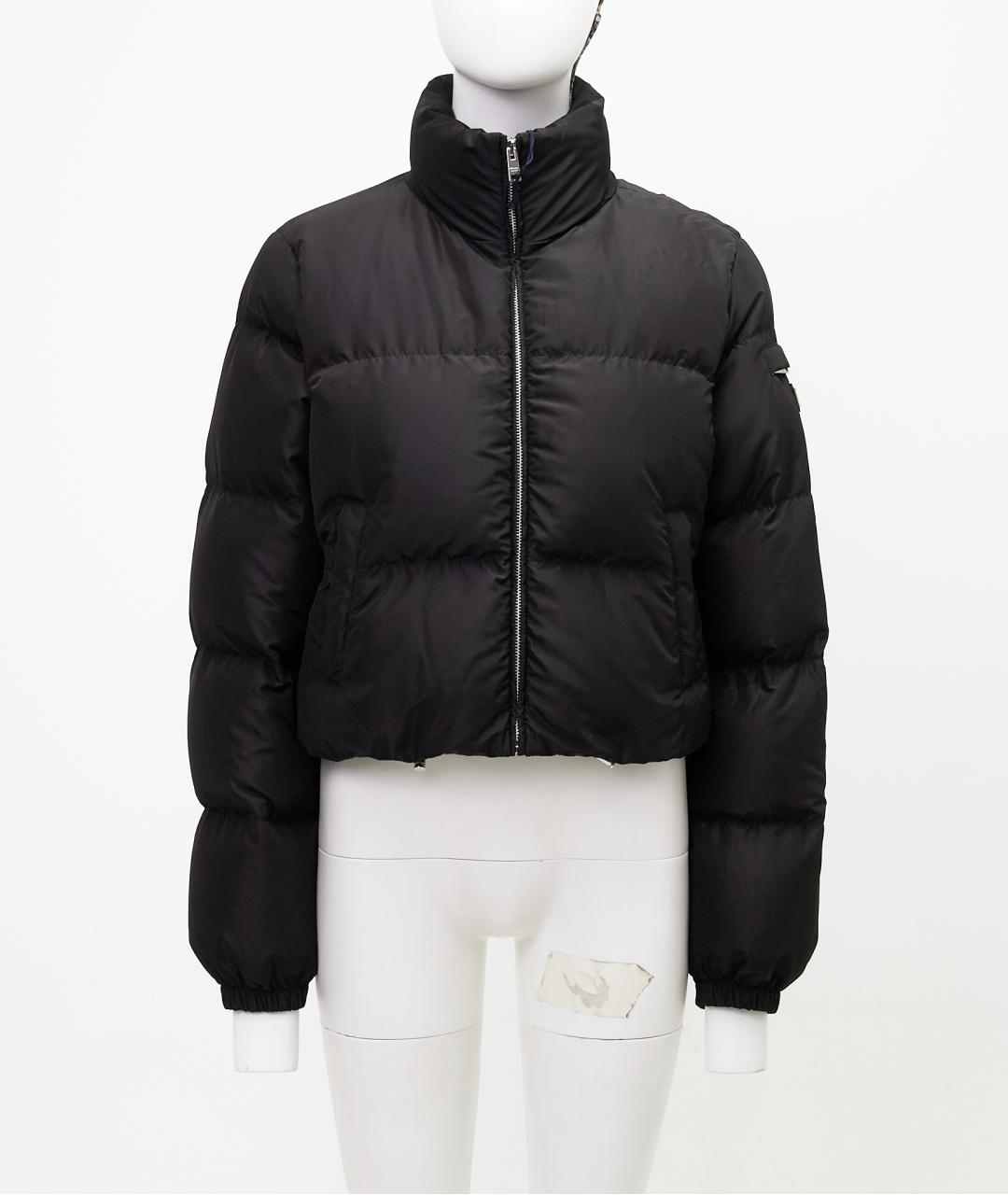 PRADA Черная полиэстеровая куртка, фото 8