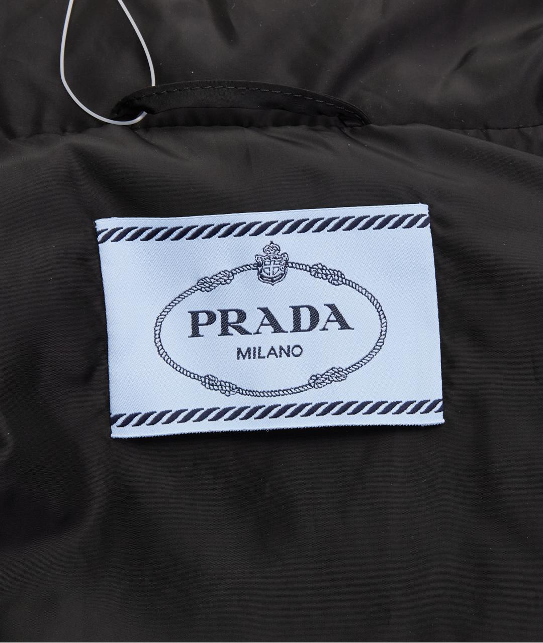 PRADA Черная полиэстеровая куртка, фото 5