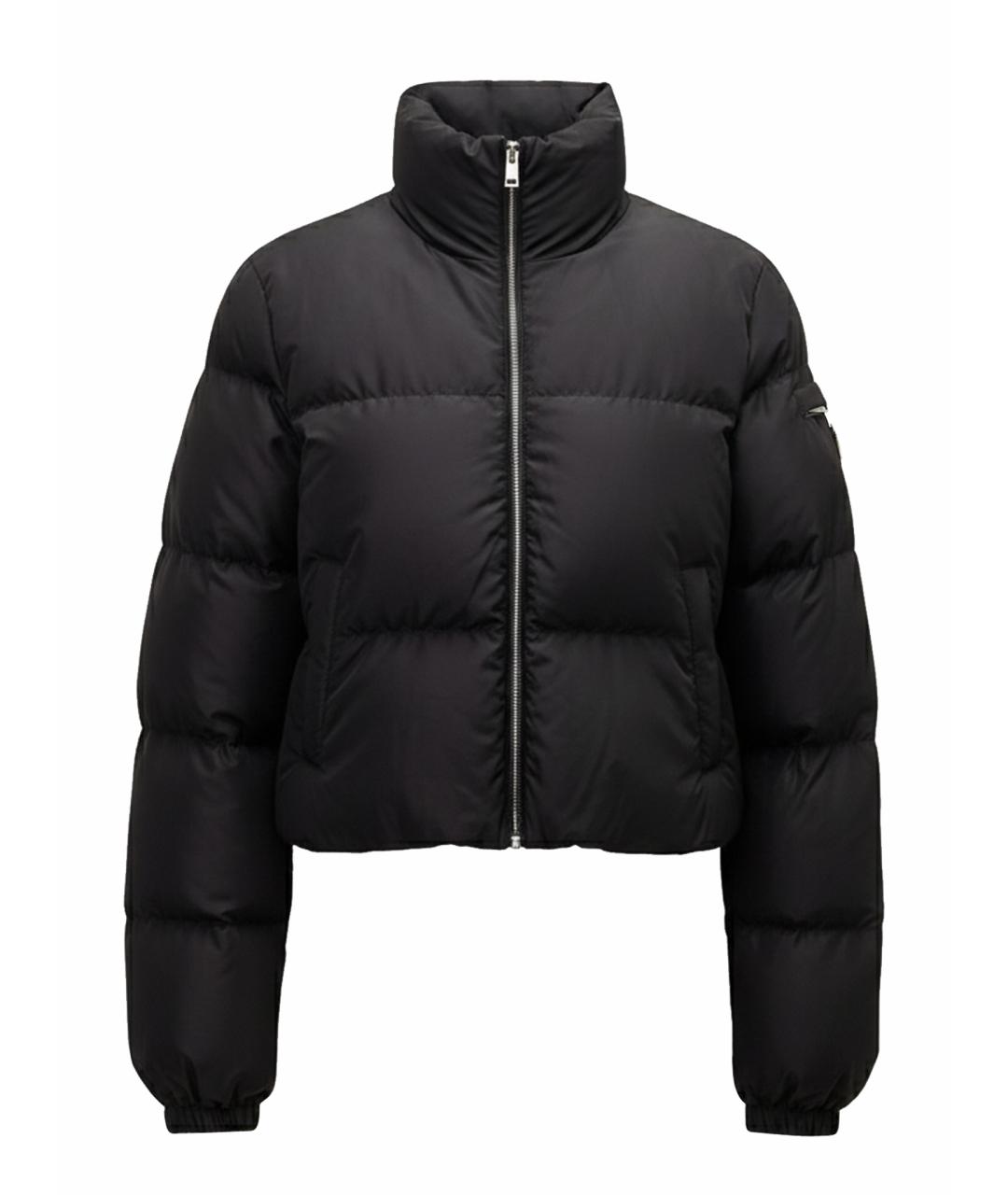 PRADA Черная полиэстеровая куртка, фото 1