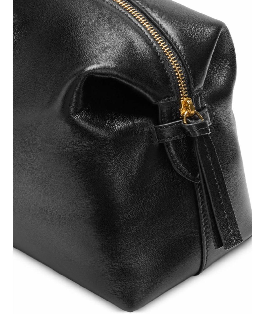 DEMELLIER Черная кожаная сумка с короткими ручками, фото 3