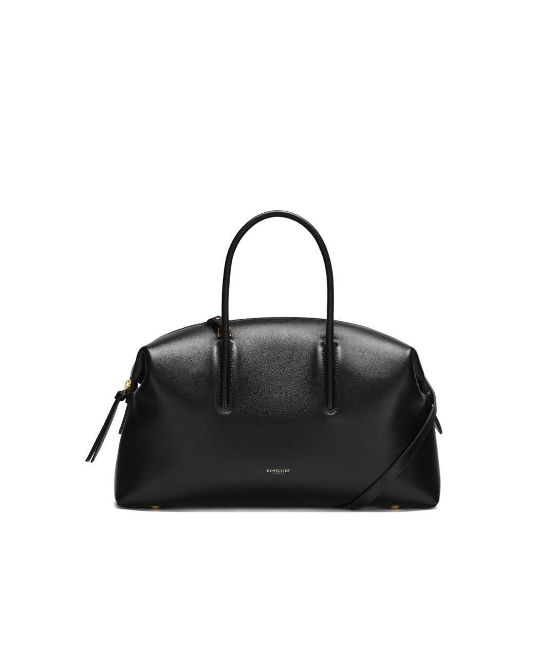 DEMELLIER Черная кожаная сумка с короткими ручками, фото 7