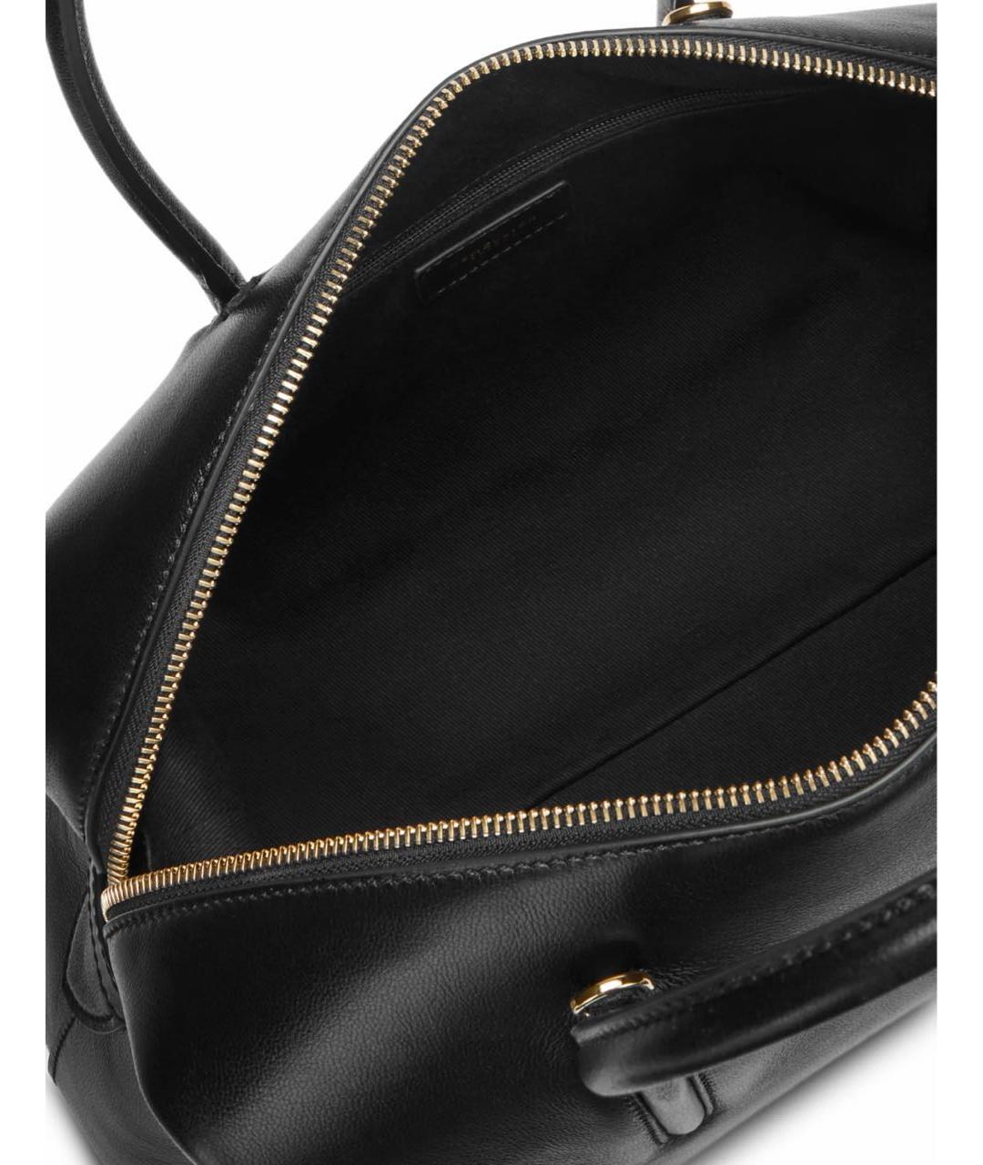 DEMELLIER Черная кожаная сумка с короткими ручками, фото 6