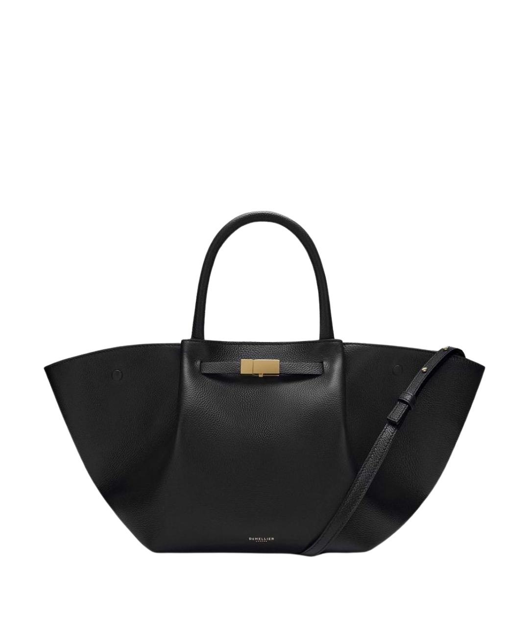 DEMELLIER Черная кожаная сумка тоут, фото 8