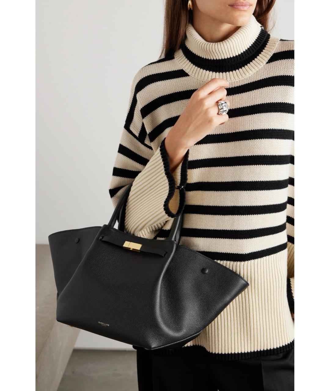 DEMELLIER Черная кожаная сумка тоут, фото 2