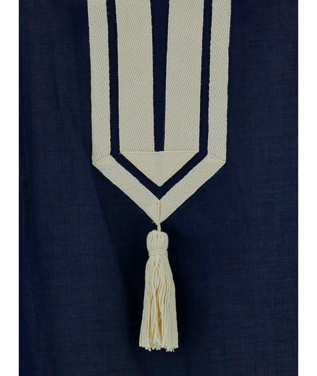 TORY BURCH Синее хлопковое платье, фото 3