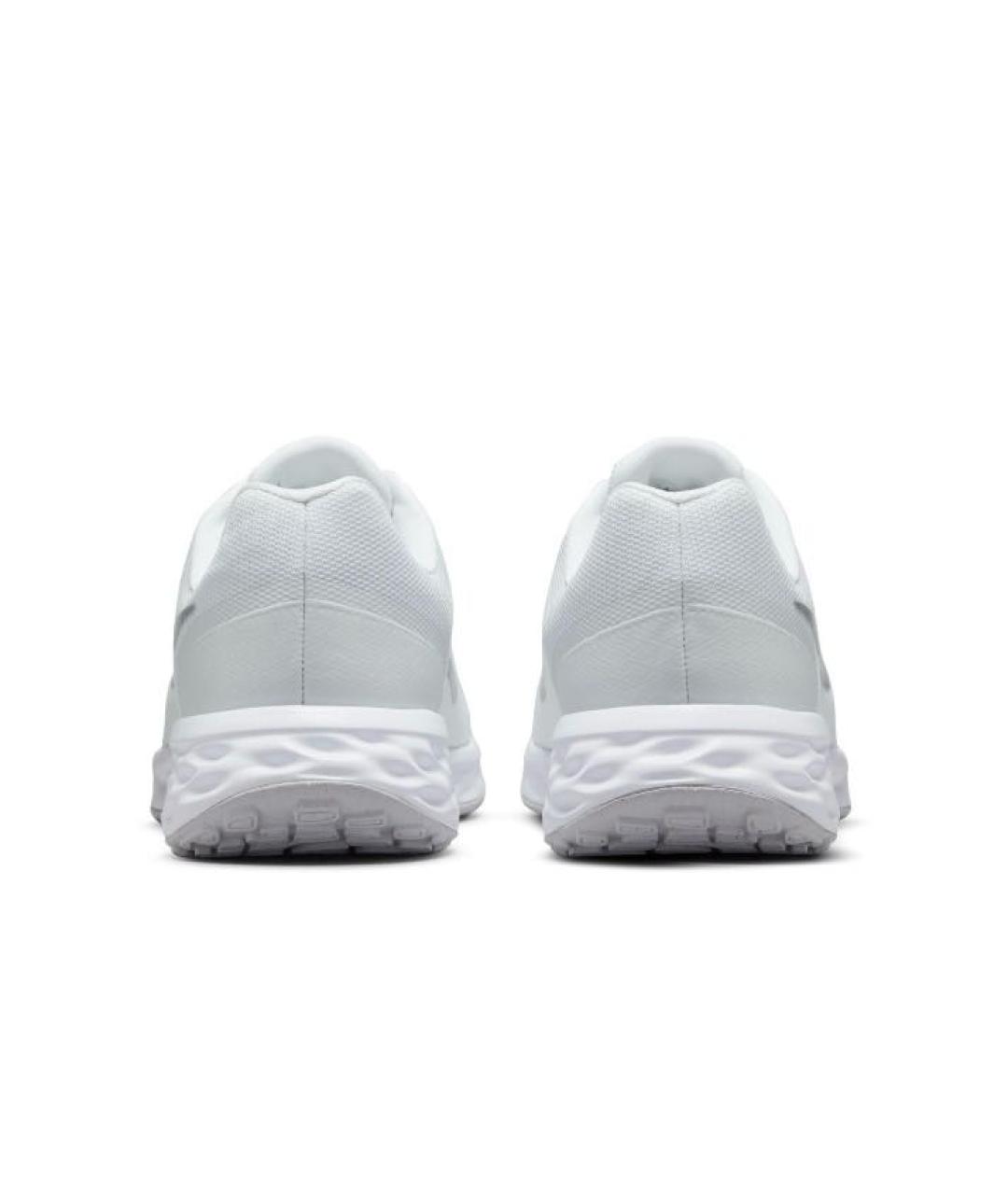 NIKE Белые текстильные низкие кроссовки / кеды, фото 4