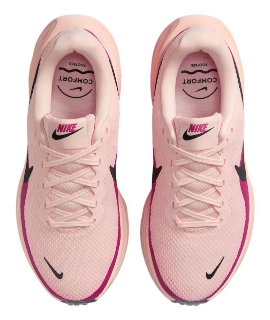 NIKE Коралловые текстильные низкие кроссовки / кеды, фото 2