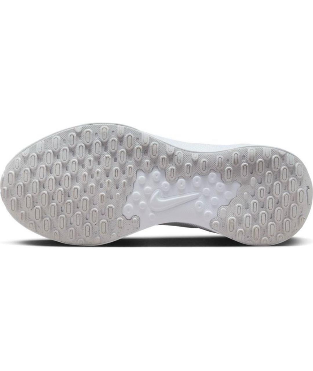 NIKE Белые текстильные низкие кроссовки / кеды, фото 5