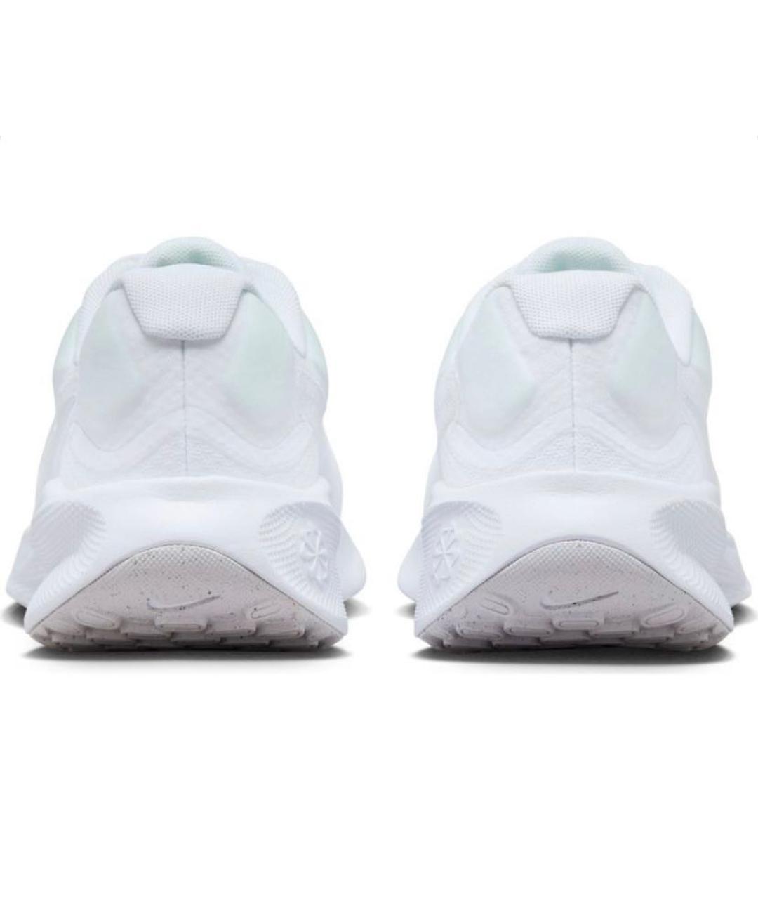 NIKE Белые текстильные низкие кроссовки / кеды, фото 4