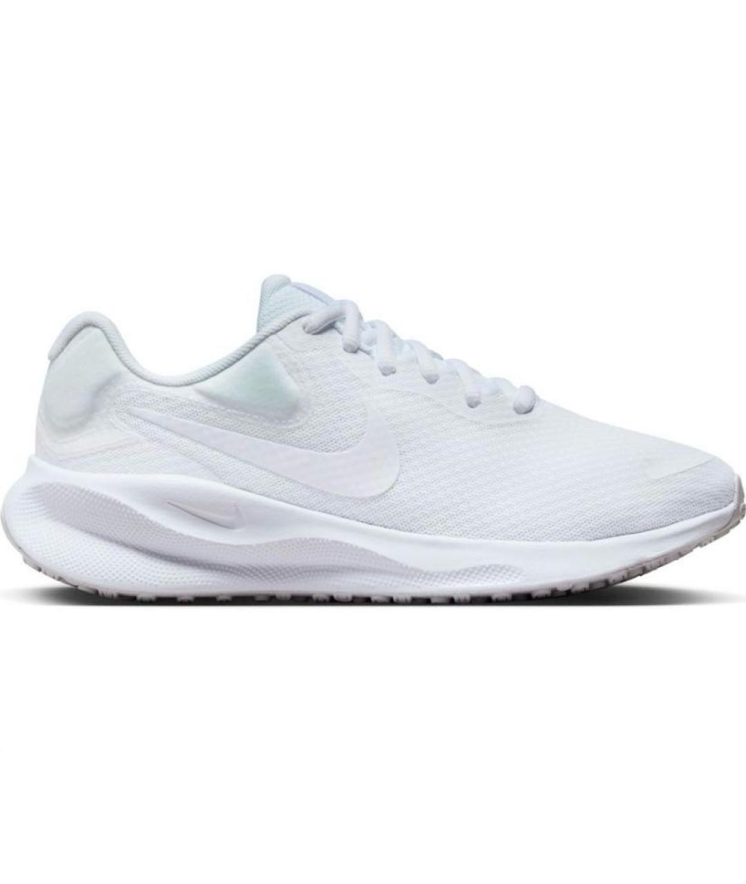 NIKE Белые текстильные низкие кроссовки / кеды, фото 6