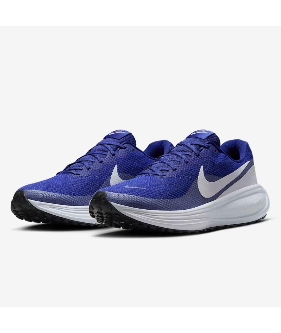 NIKE Синие текстильные низкие кроссовки / кеды, фото 3