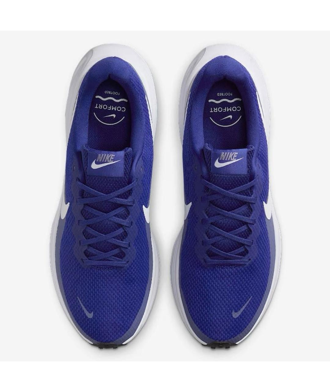 NIKE Синие текстильные низкие кроссовки / кеды, фото 2