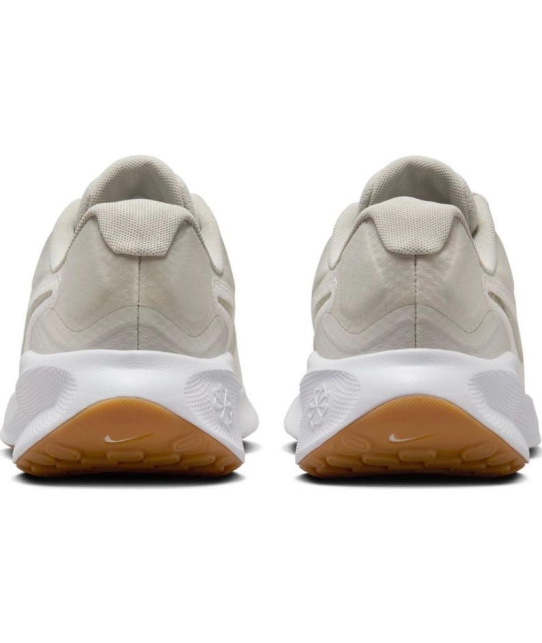 NIKE Бежевые текстильные низкие кроссовки / кеды, фото 4