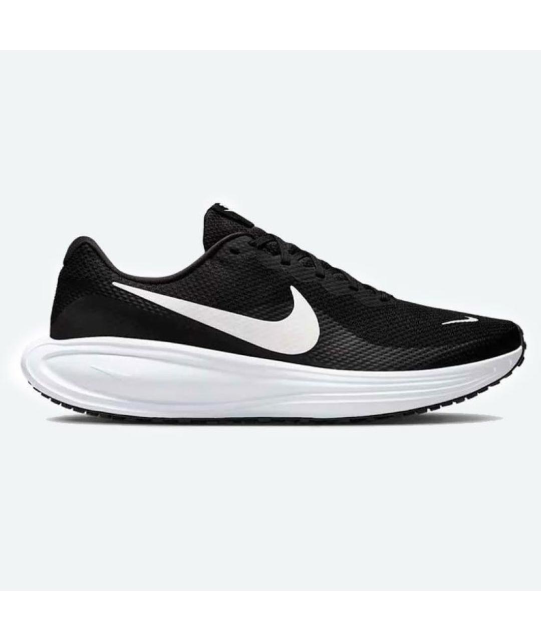 NIKE Черные текстильные низкие кроссовки / кеды, фото 6
