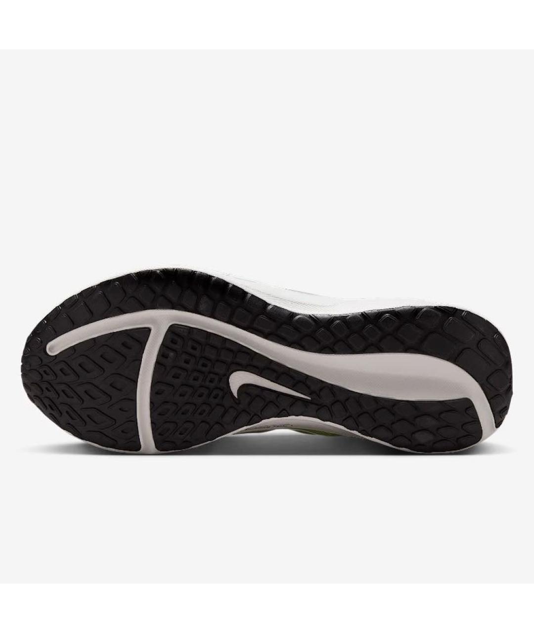 NIKE Белые текстильные низкие кроссовки / кеды, фото 6