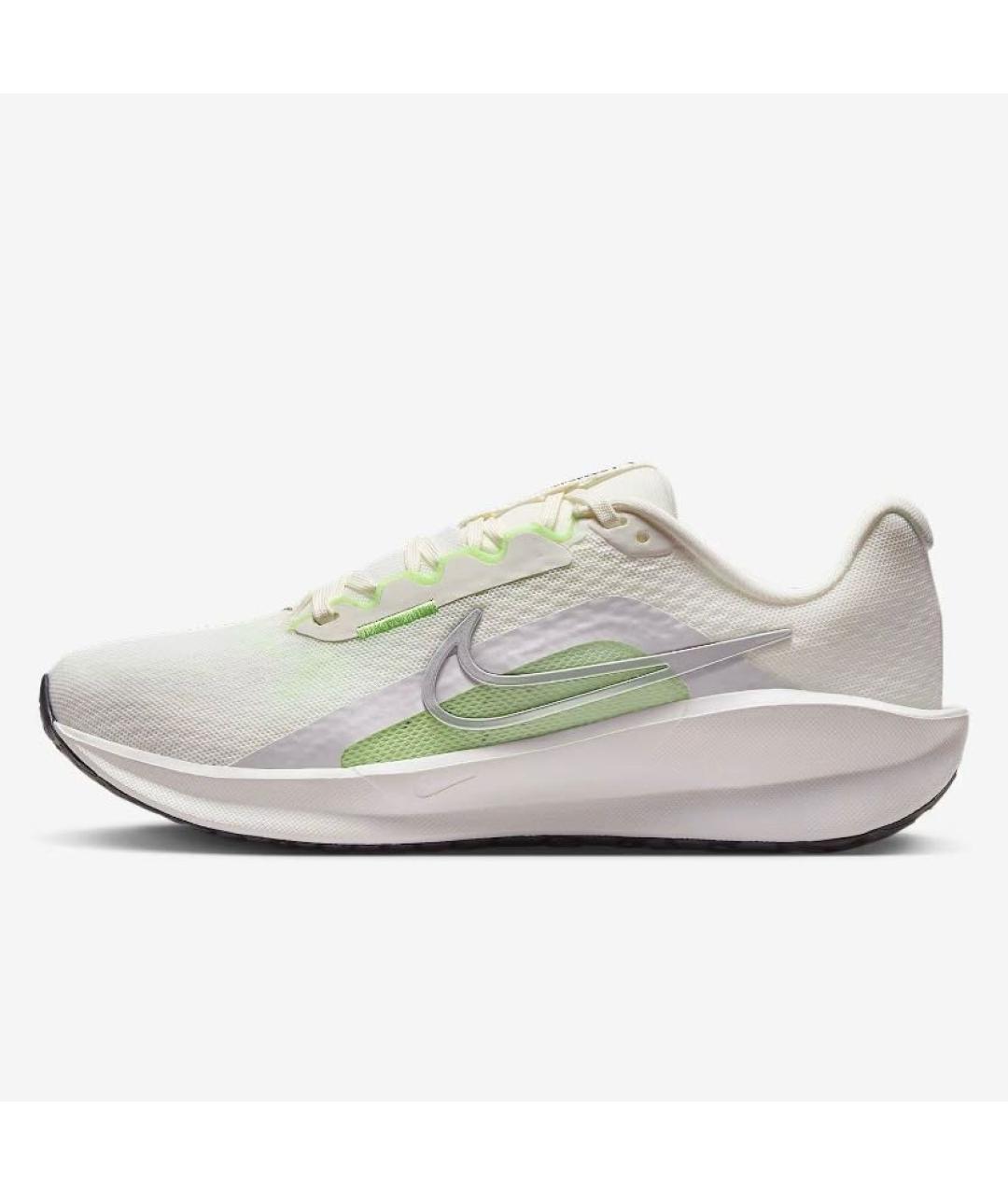 NIKE Белые текстильные низкие кроссовки / кеды, фото 5