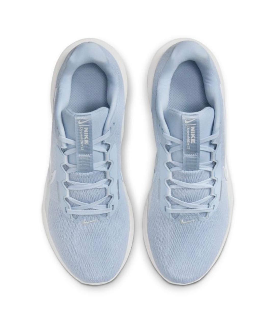 NIKE Голубые текстильные низкие кроссовки / кеды, фото 2