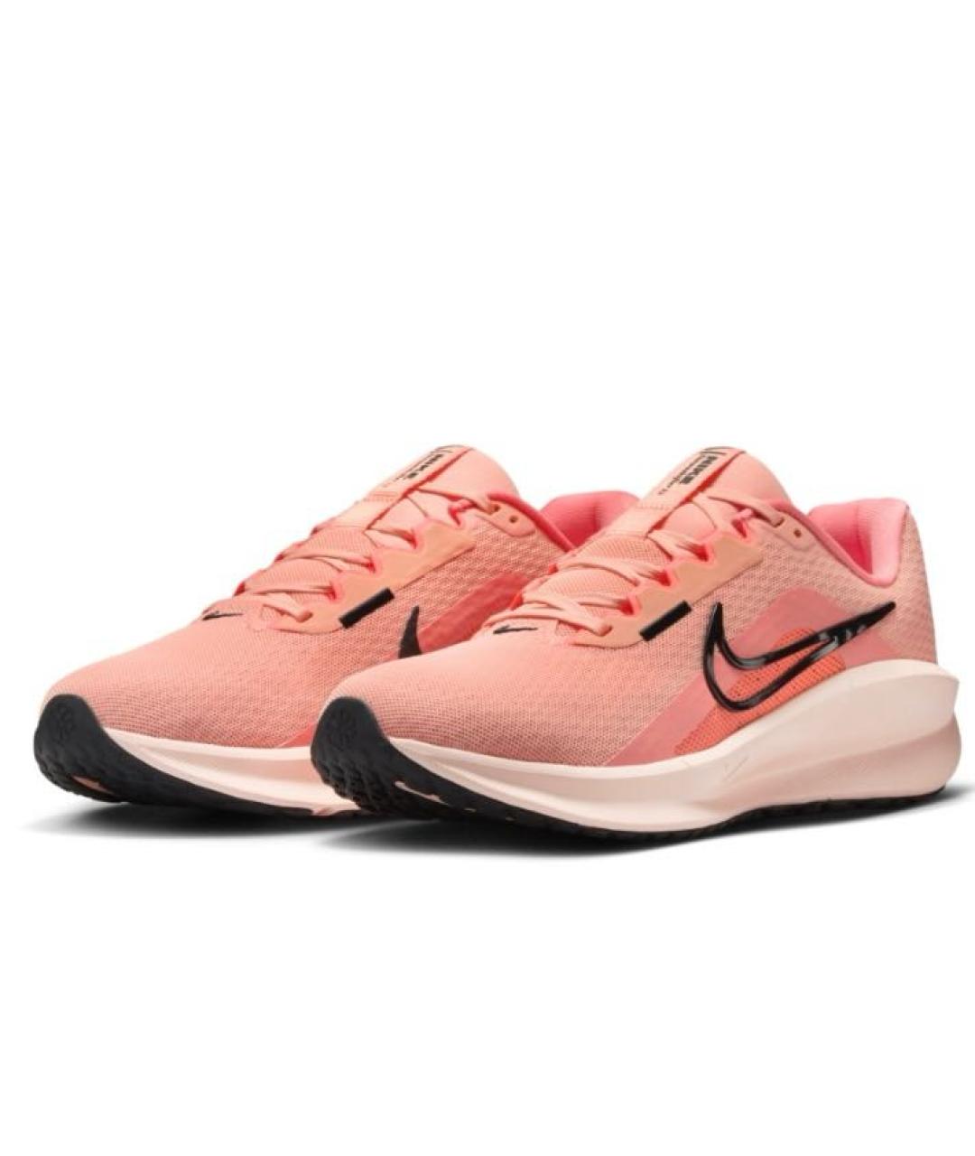 NIKE Коралловые текстильные низкие кроссовки / кеды, фото 3